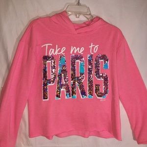 Pink take me to Paris hoodie
